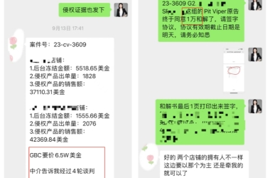 TRO挽回几百万损失！和解金低至冻结金额10%，多轮博弈，只为卖家争取到最低和解金！