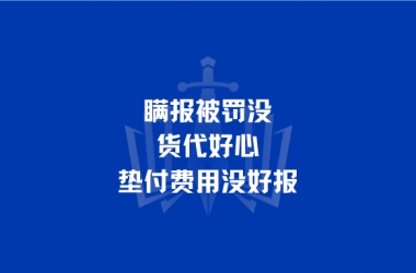 瞒报被罚没，货代好心垫付费用没好报